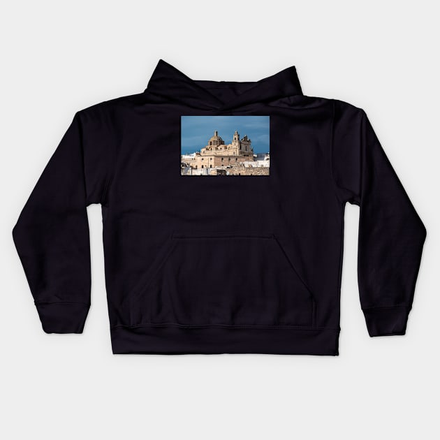 Church in Ostuni, Italy Kids Hoodie by mitzobs